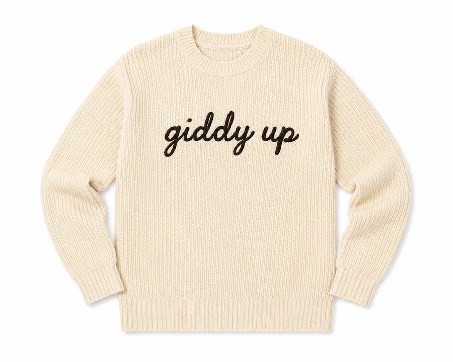 The Horse People Company - Giddy Up Adult Cotton Sweater