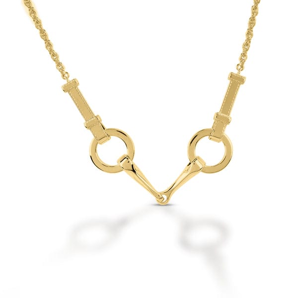 Kelly Herd - Gold Plated Brass Snaffle Bit Necklace