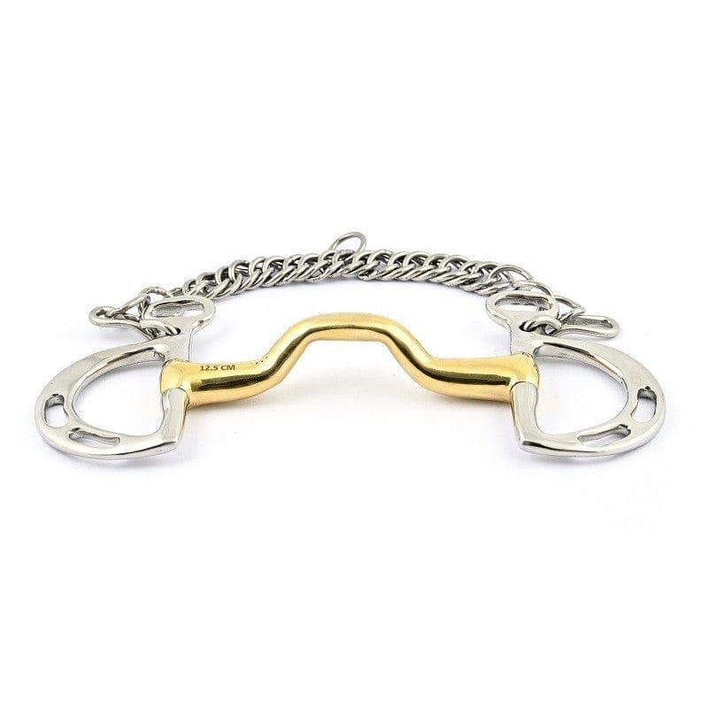 Jump'In Goyo Aga curb bit with forward tilted port