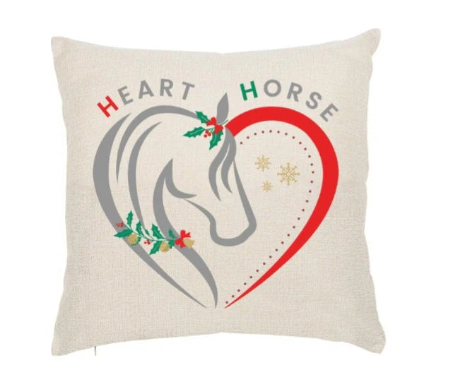 Heart Horse Pillow