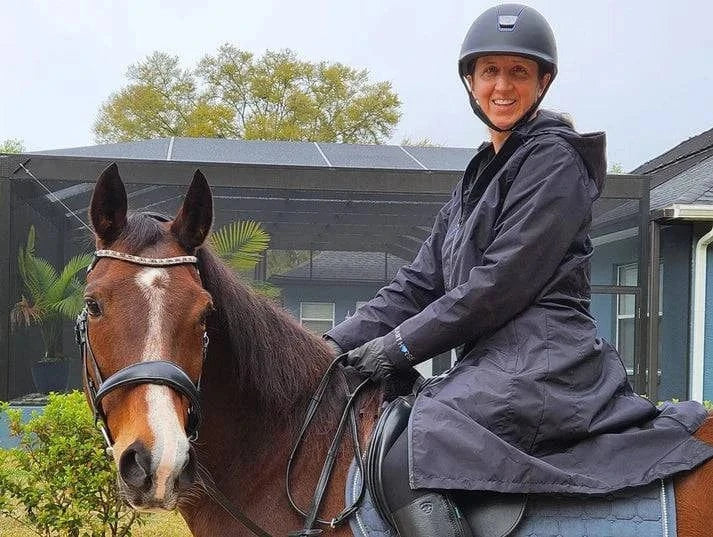Heart Horse Rain Jacket Long Exceptional Equestrian