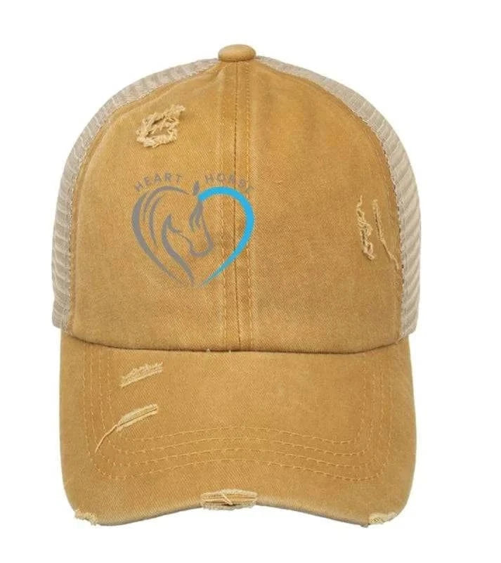 Heart Horse Distressed Trucker Hat - Exceptional Equestrian