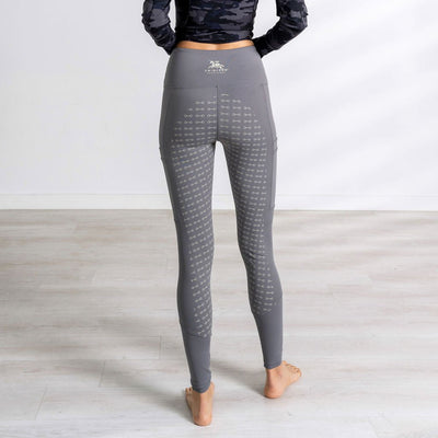 Hi-Rise Equestrian Tights "Shady Gray"