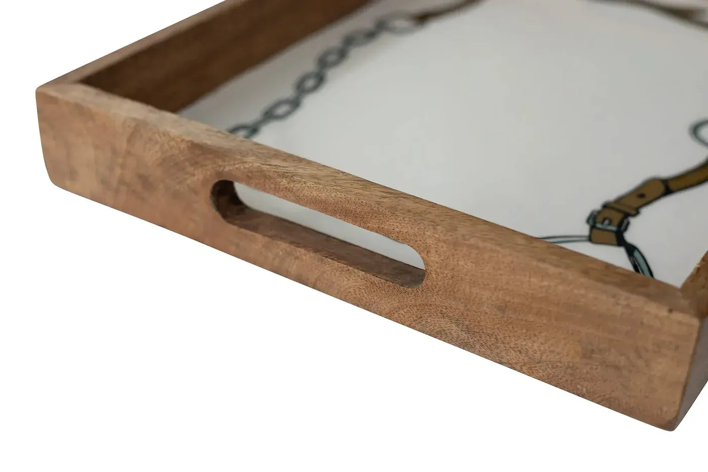 Huntley Equestrian Bridle and Bit Wooden Serving Tray (2 Sizes)