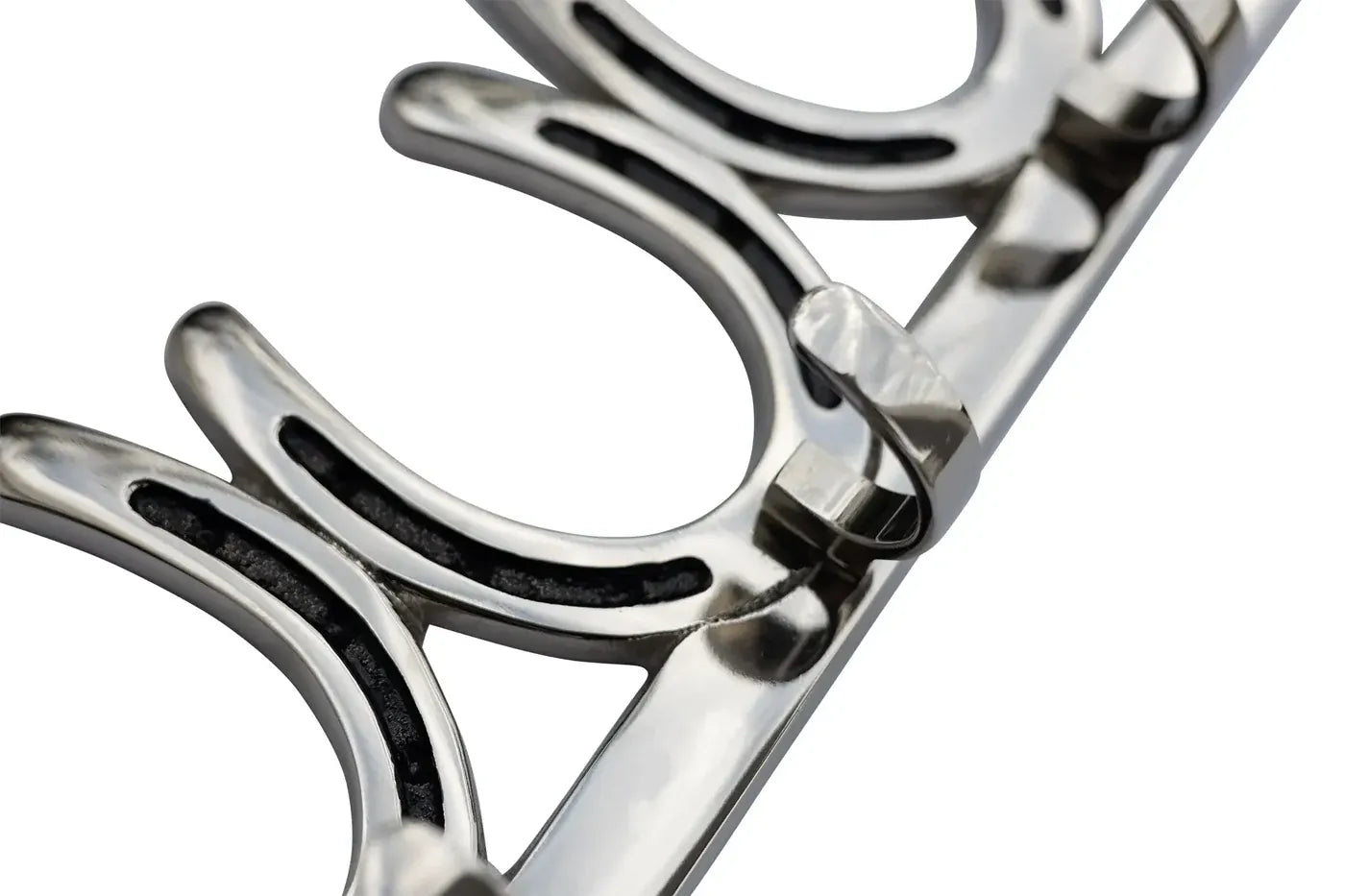 Huntley Equestrian Silver Horseshoe Wall Hook Rack