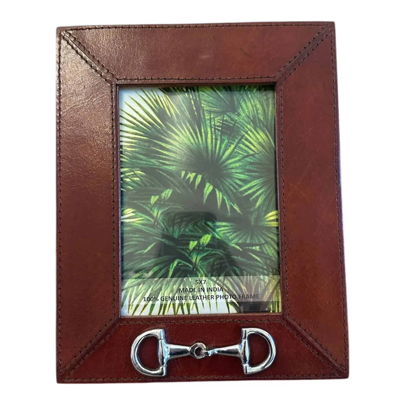 Huntley Leather Frame with Silver Horse Bit, 5x7