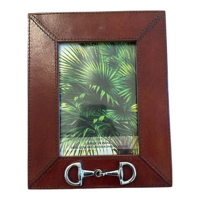 Huntley Leather Frame with Silver Horse Bit, 5x7