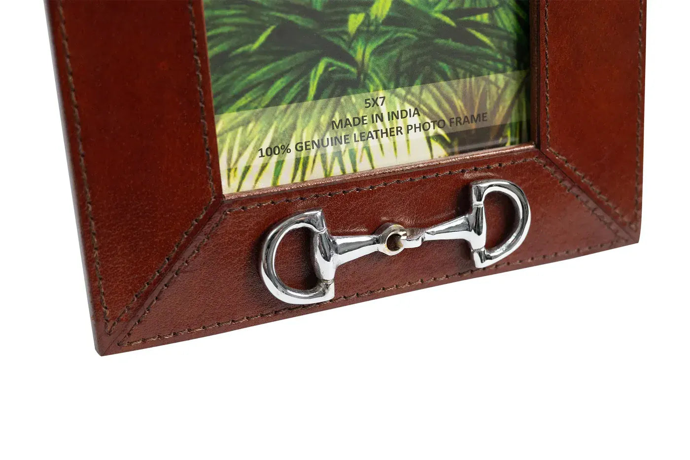 Huntley Leather Frame with Silver Horse Bit, 5x7