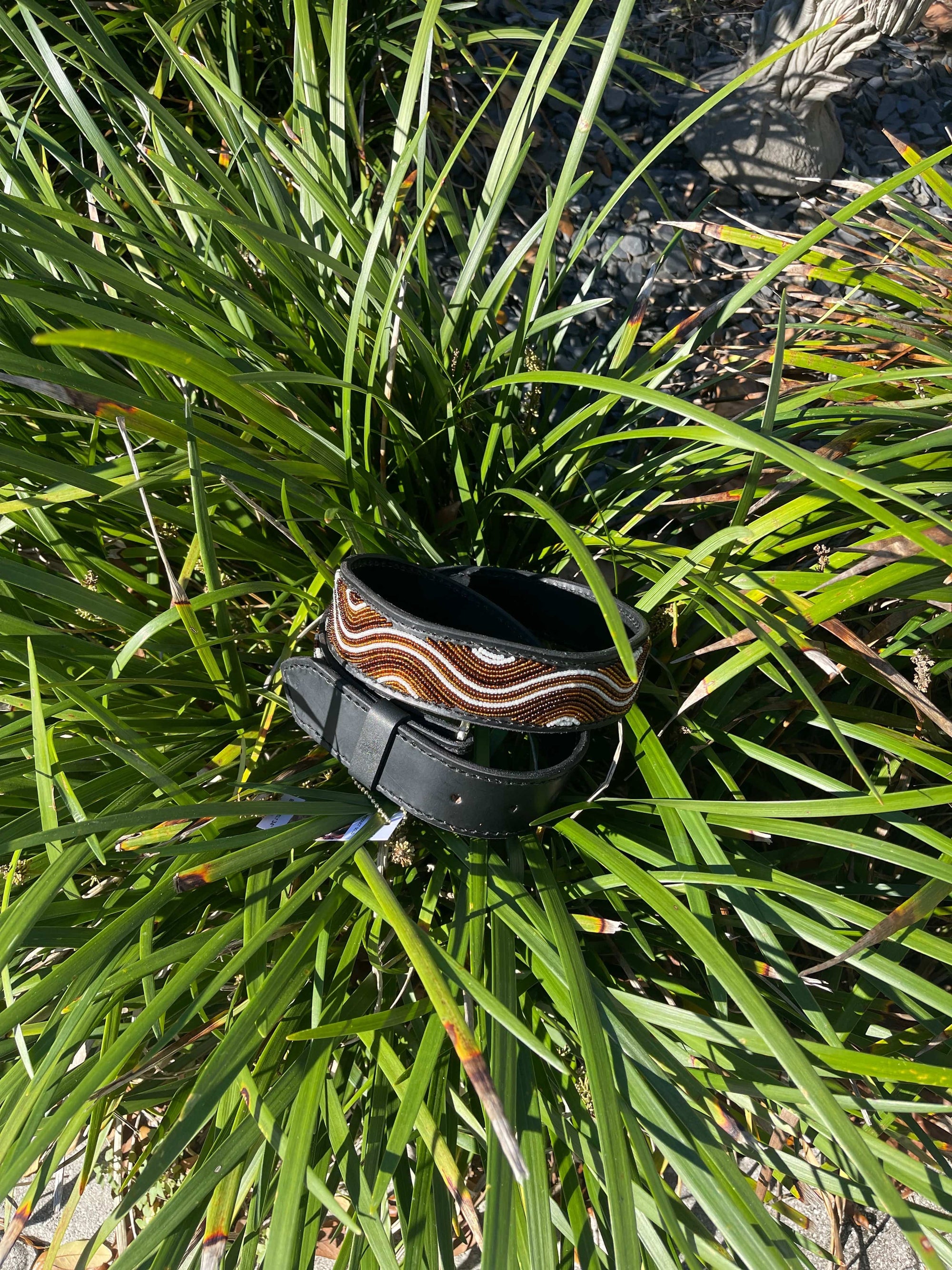 Cocoa Swirl Belt Wide Width - Silver Buckle