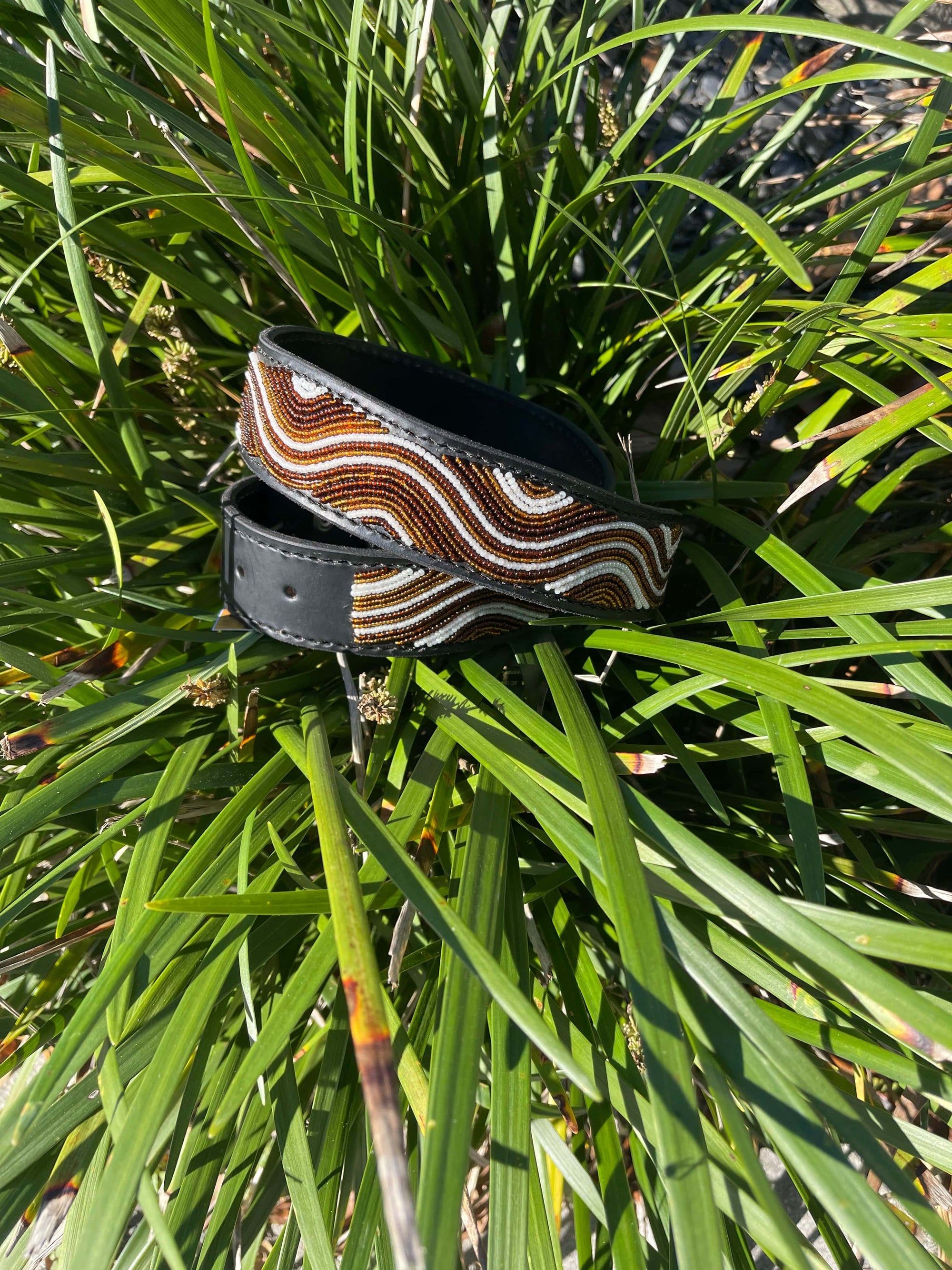 Cocoa Swirl Belt Wide Width - Silver Buckle