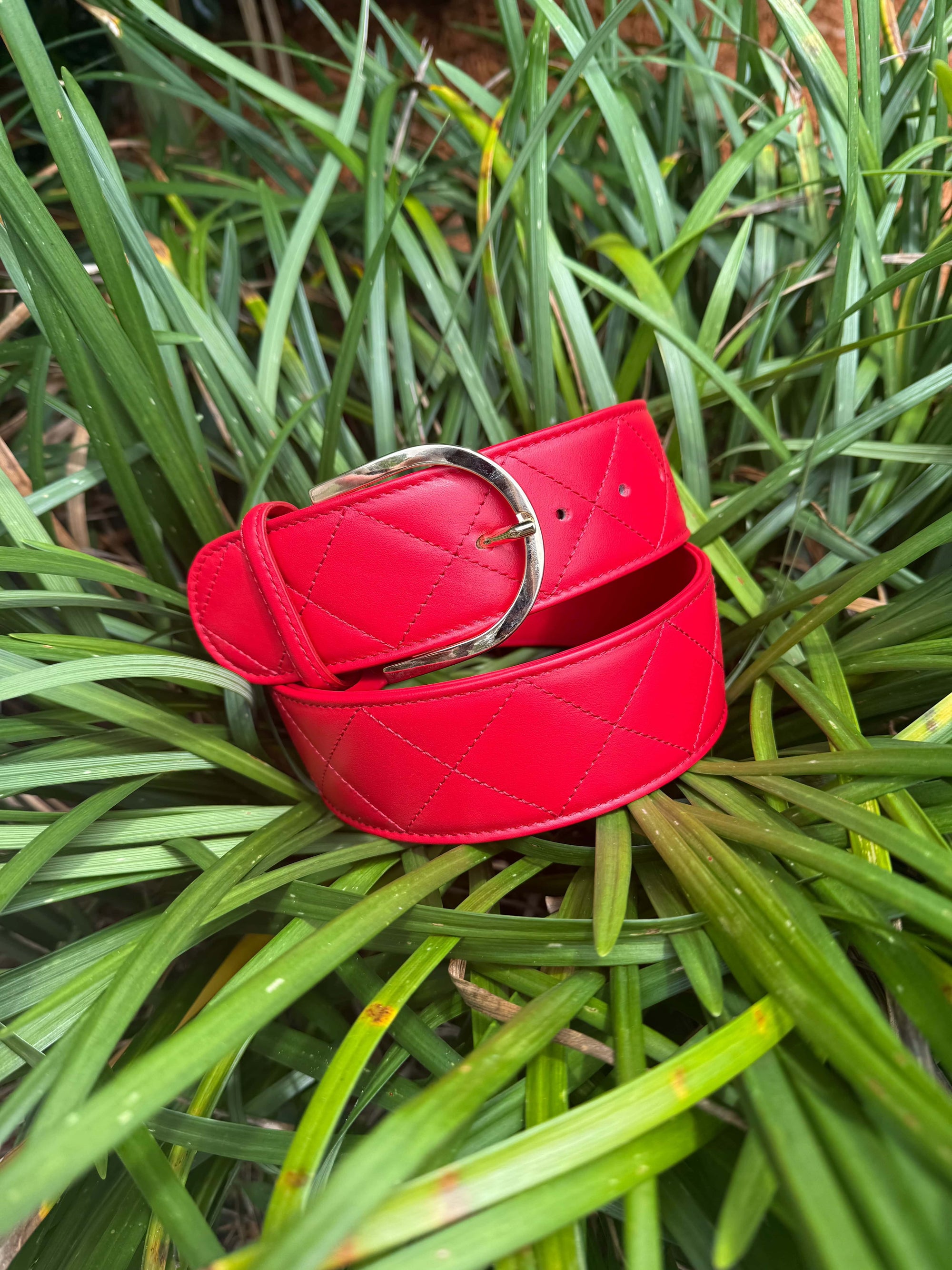 Tailored Sportsman Quilted C Belts -  Cartier/Gold TS25