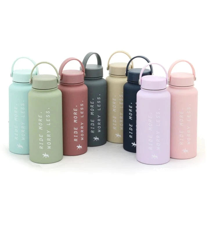 Spiced Equestrian - Ride More Worry Less Water Bottle - Exceptional Equestrian