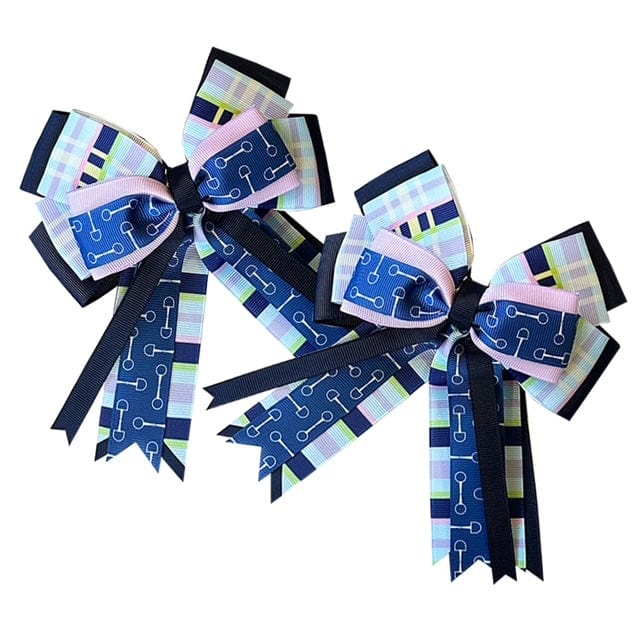 Kathryn Lily Equestrian - Plaid Bits Show Bow