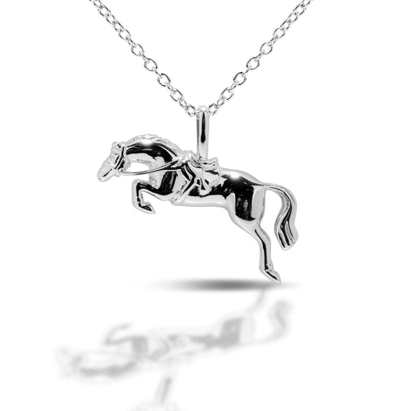 Kelly Herd - Brass Jumping Horse Pendent