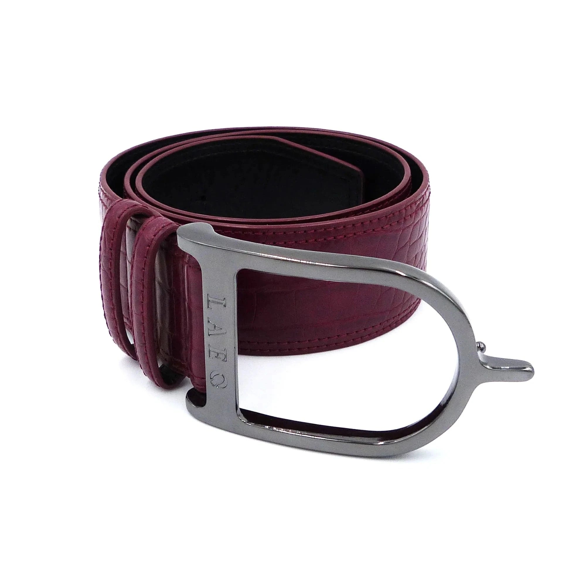 LA Equestrian by Majyk Equipe - VIP Crocodile Belt with Spur Buckle