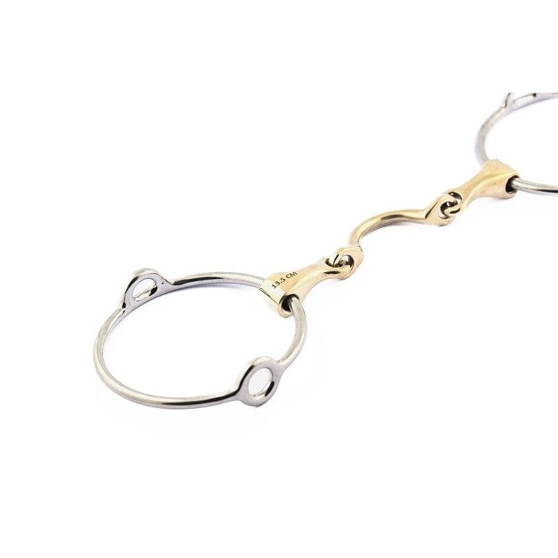 Jump'In Large Ring Gag bit with high port (90 mm rings)