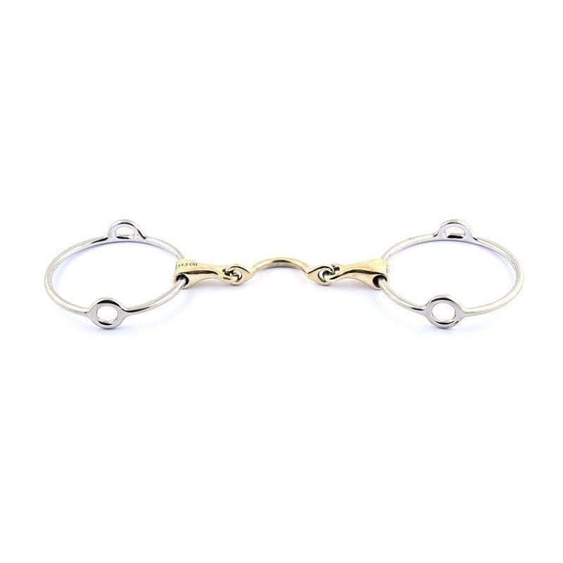 Jump'In Large Ring Gag bit with high port (90 mm rings)