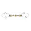 Jump'In Large ring Gag bit with rollers (90 mm rings)
