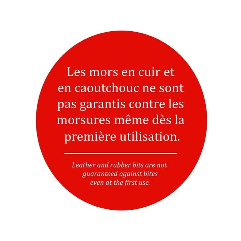 Jump'In Loose ring flat Leather bit (90mm rings)