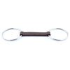 Jump'In Loose ring flat Leather bit (90mm rings)