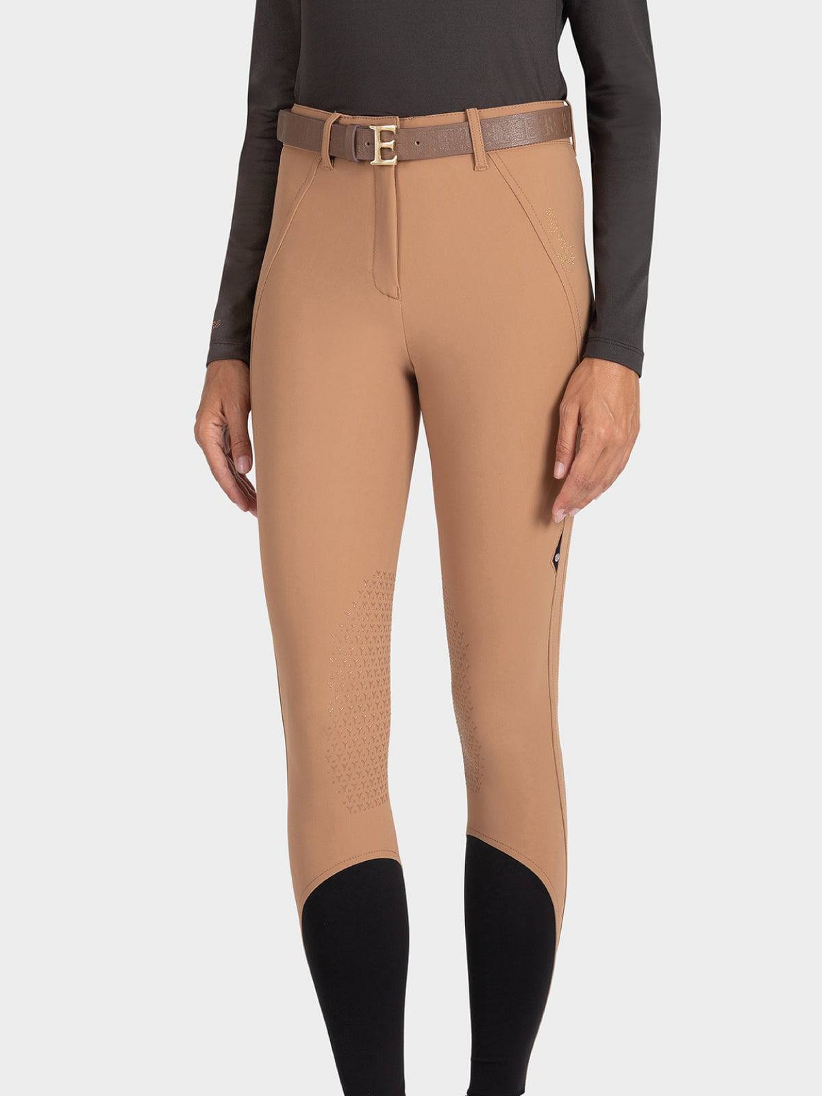 Equiline - ETTIEKH Women's Knee Grip High Waisted B-Move Breeches - ALL SALES FINAL - Exceptional Equestrian