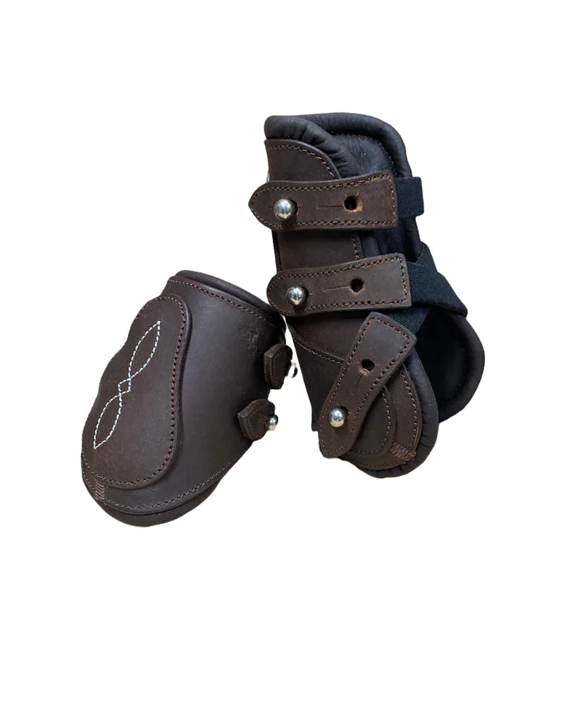 Belle & Bow - Open Fetlock Leather Boots - Front