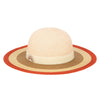 San Diego Hat Co. - Kids Paperbraid Sun Hat with Retro Striped Brim