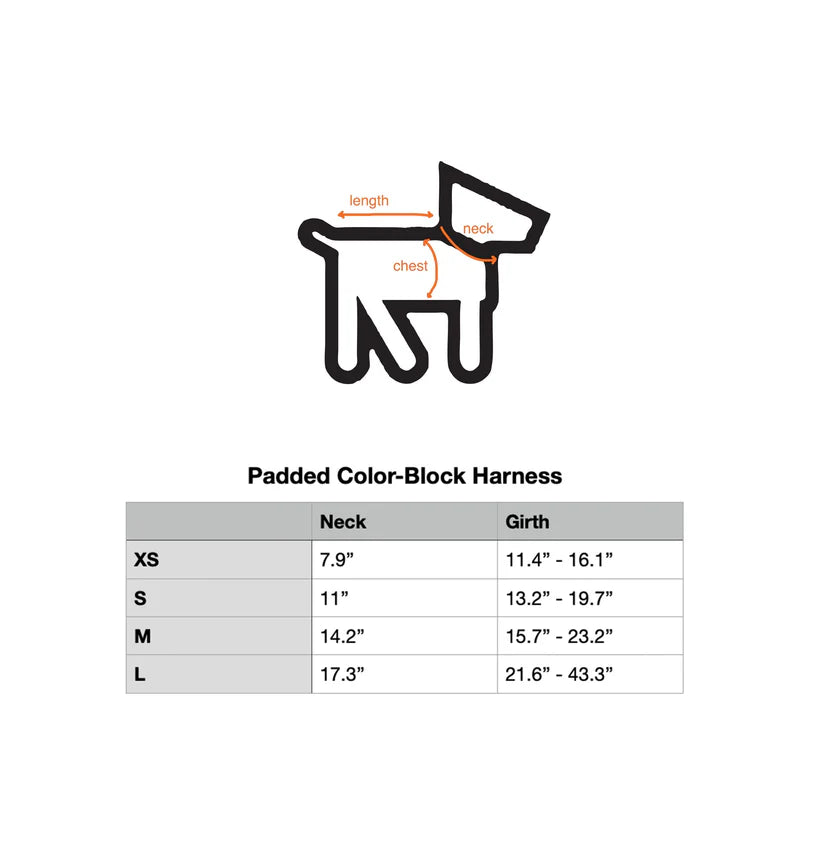 Wagwear - Color-Block Padded Harness
