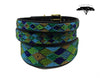 "Peacock Argyle" Beaded Dog Lead