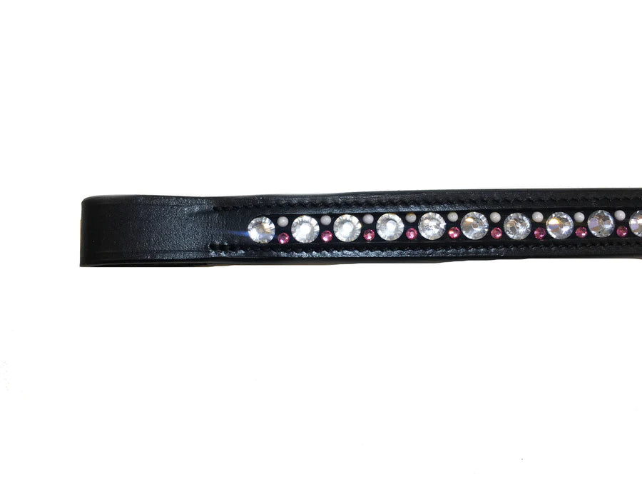 The Grewal Equestrian - ROSEALEE CRYSTAL CHAIN BROWBAND