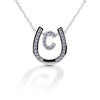 KELLY HERD HORSESHOE INITIAL NECKLACE - CUSTOM - MADE TO ORDER