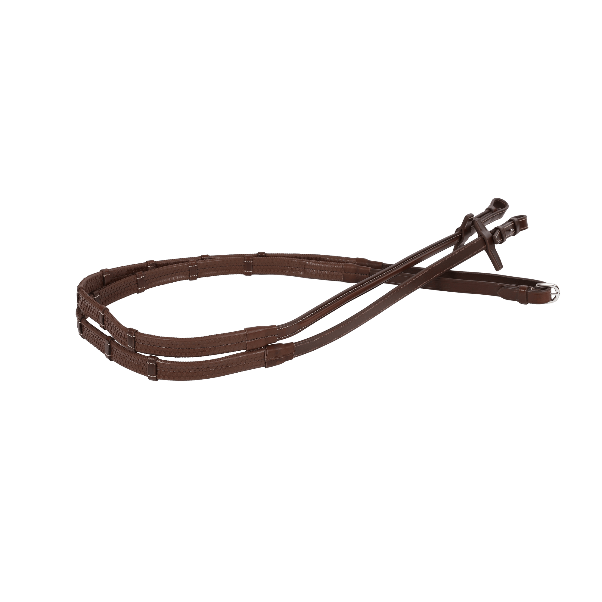 Signature Sport by Antarès RUBBER REINS 5/8” (16 MM) WITH LEATHER LOOPS