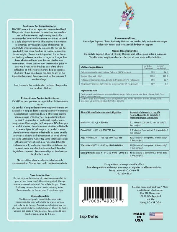 Funky Unicorn Electrolyte Support Chew