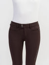 Chocolate Colored w/ Crystal Leaf Knee Patch Breeches