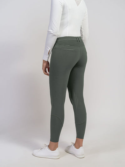 Forest Green w/ Crystal Leaf Knee Patch Breeches
