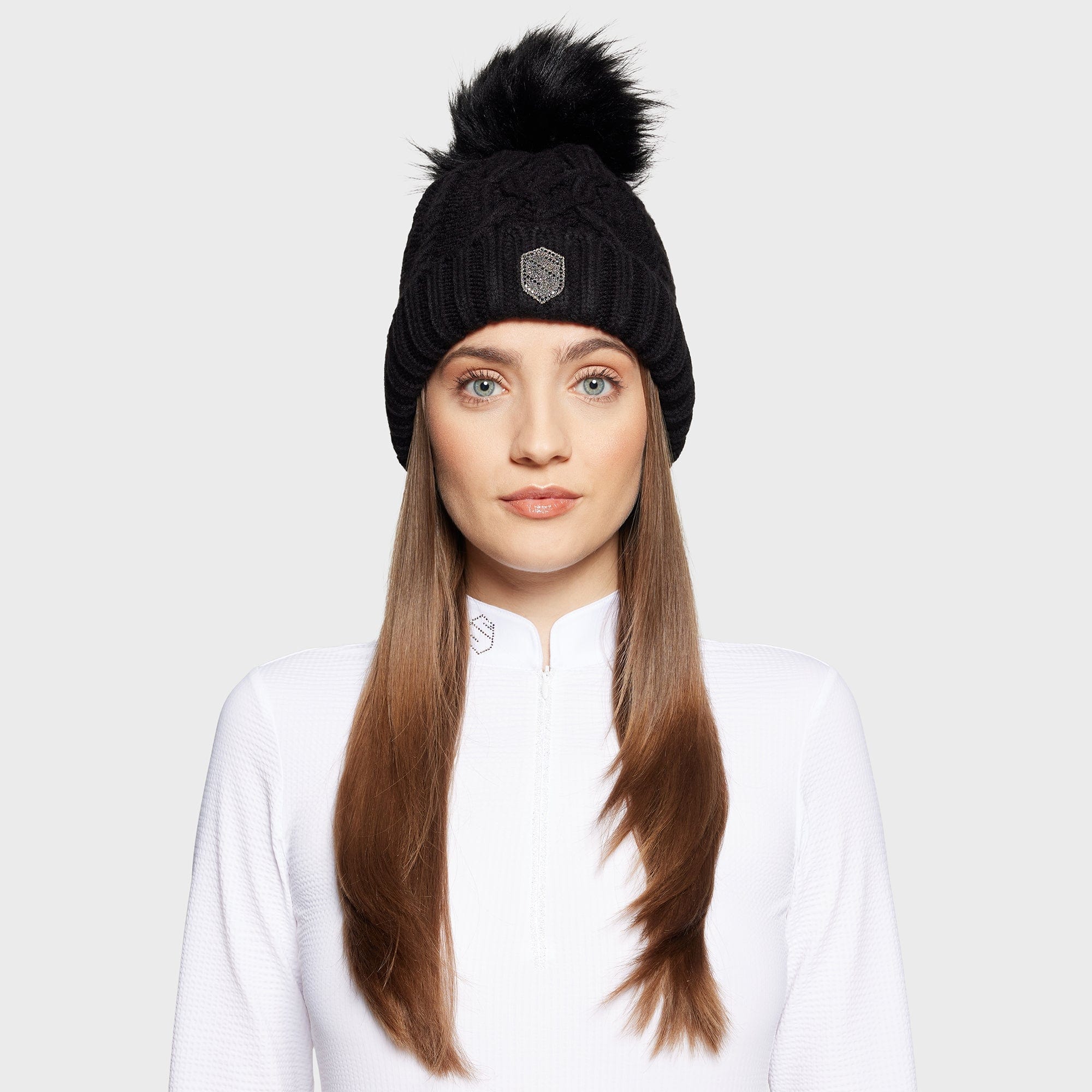 Samshield FW25 - NORA CRYSTAL KNITTED BEANIE WITH POMPOM