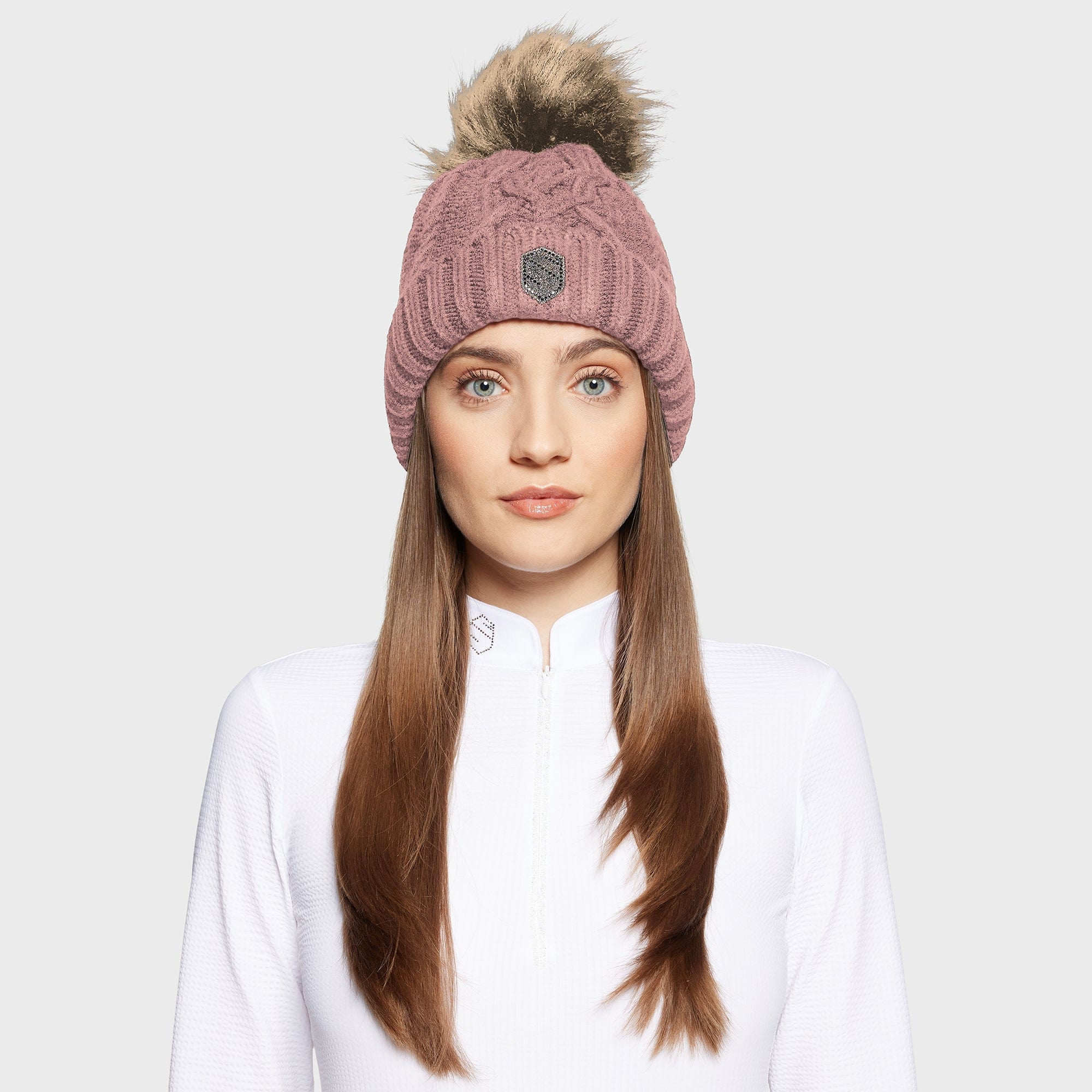 Samshield FW25 - NORA CRYSTAL KNITTED BEANIE WITH POMPOM