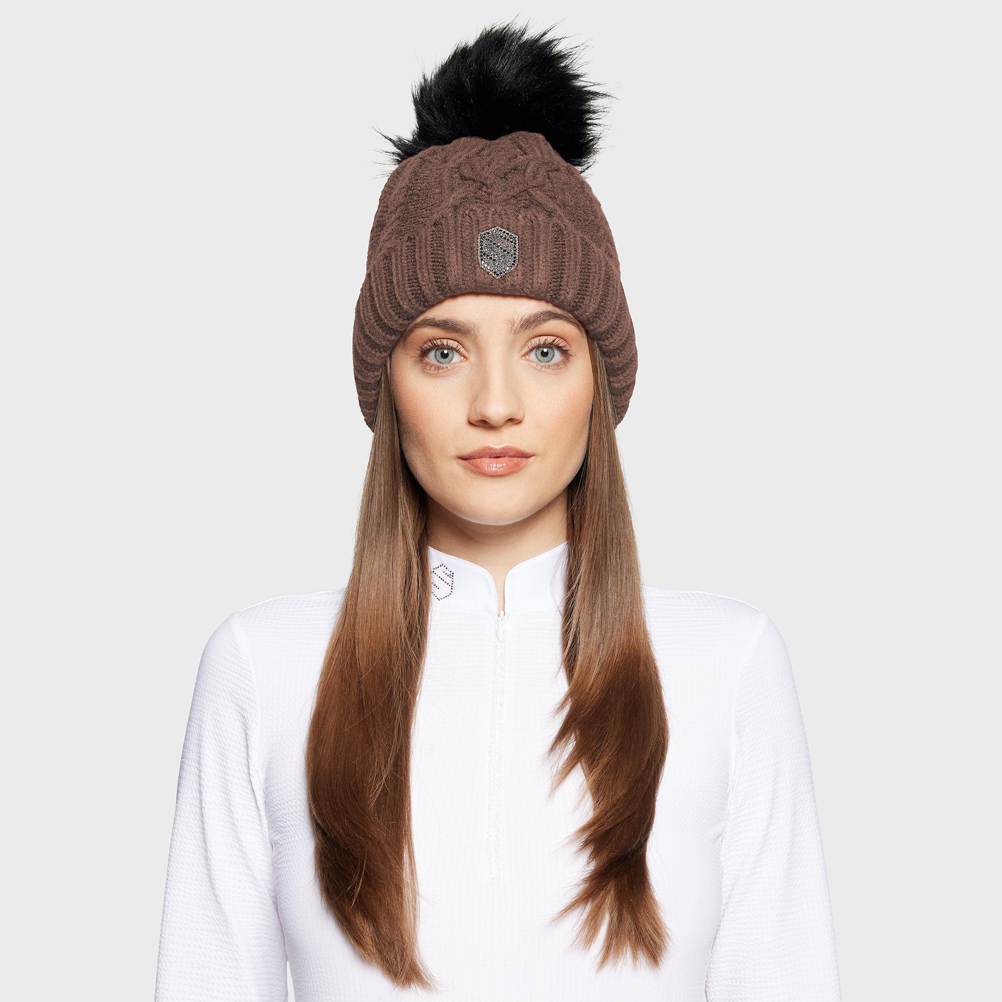 Samshield FW25 - NORA CRYSTAL KNITTED BEANIE WITH POMPOM