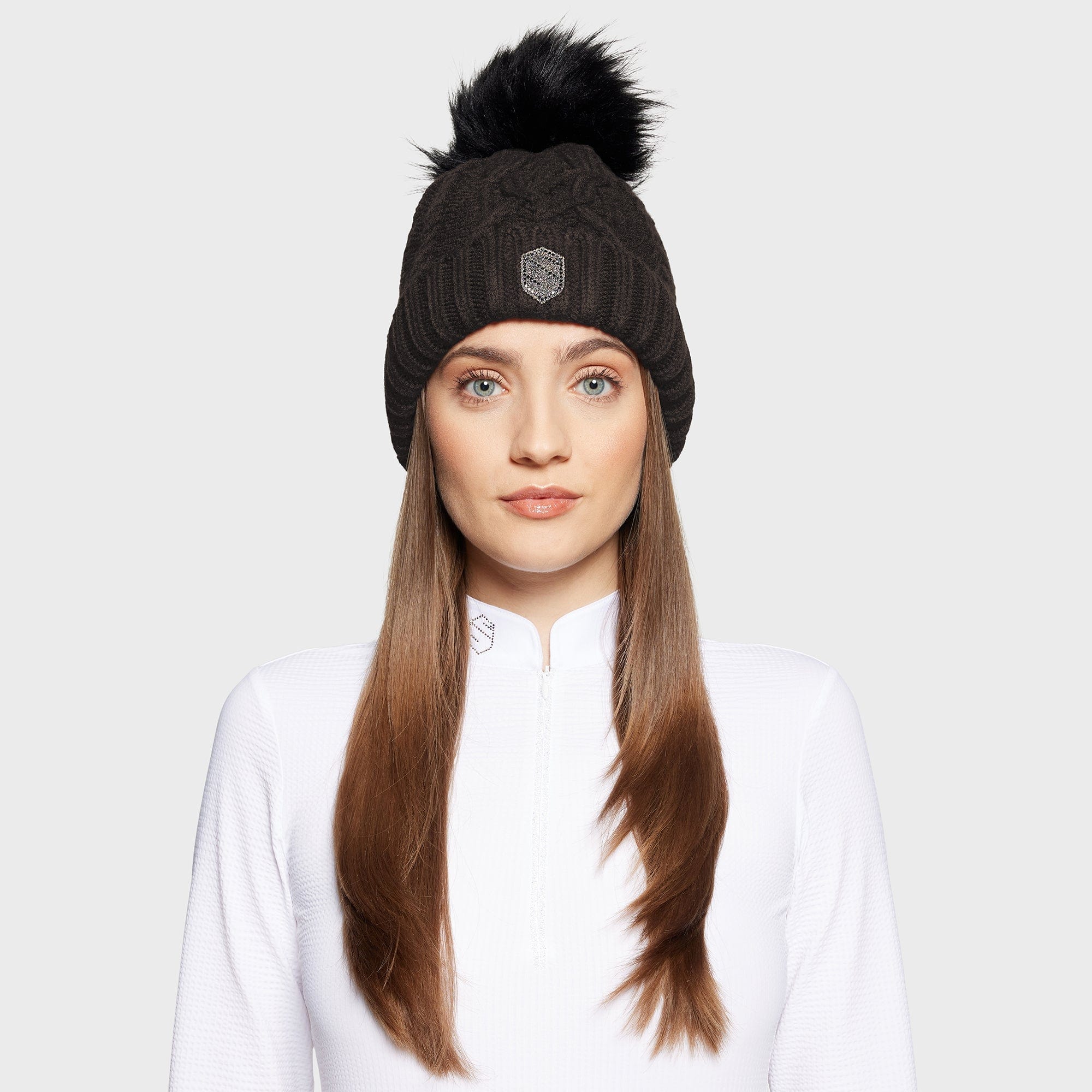 Samshield FW25 - NORA CRYSTAL KNITTED BEANIE WITH POMPOM