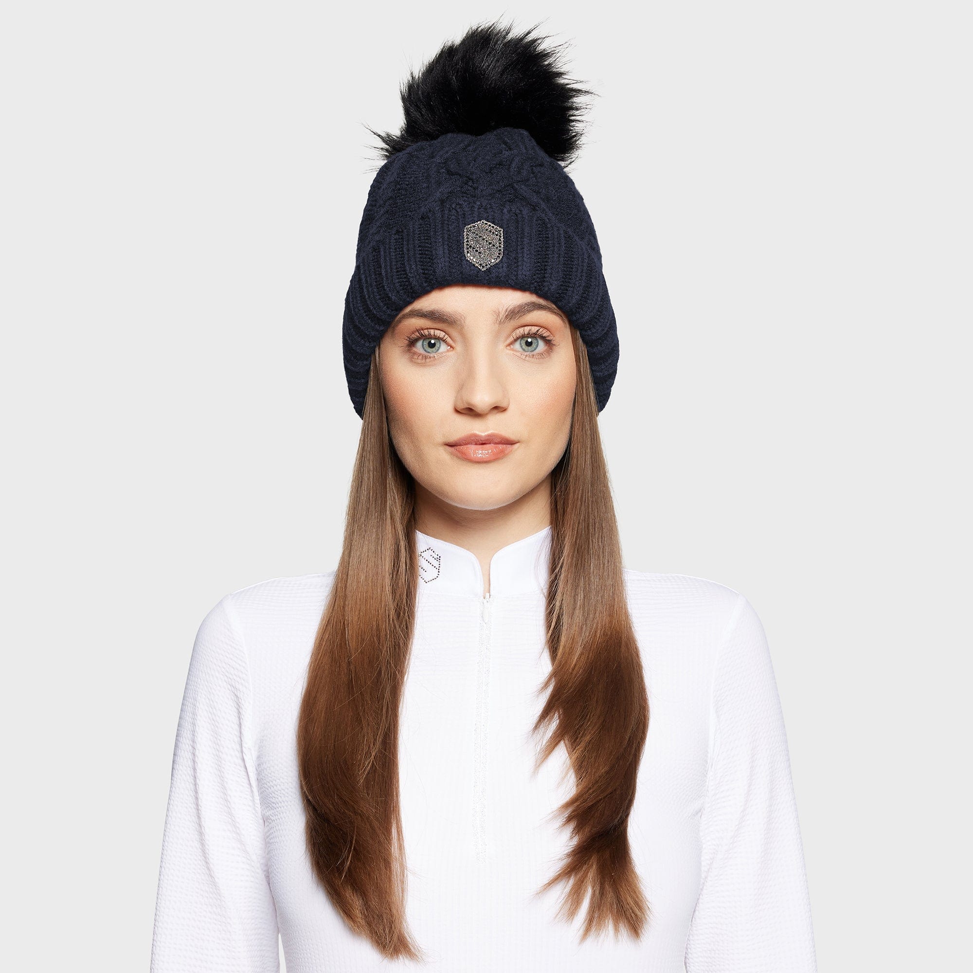 Samshield FW25 - NORA CRYSTAL KNITTED BEANIE WITH POMPOM