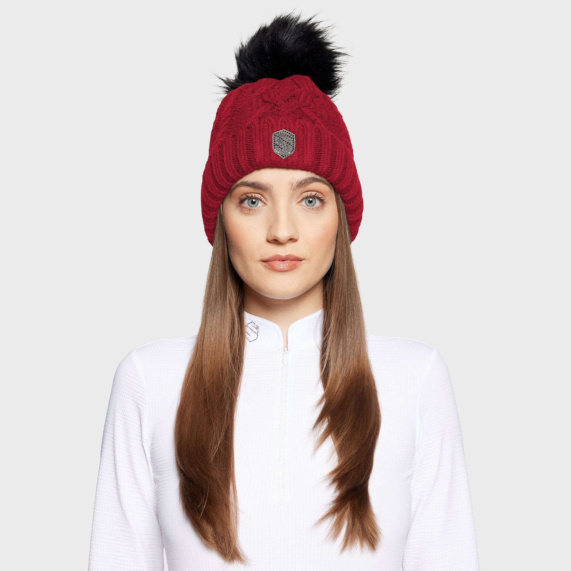 Samshield FW25 - NORA CRYSTAL KNITTED BEANIE WITH POMPOM