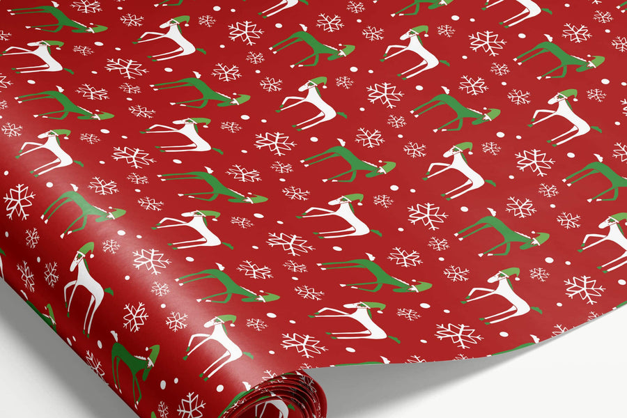 Mare Modern Goods - Gift Wrap - Santa Ponies