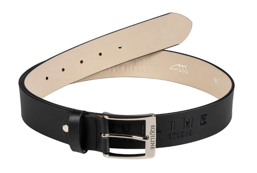 Equiline - CUSSIEC Leather Belt with Engraved Logo 40mm SS24