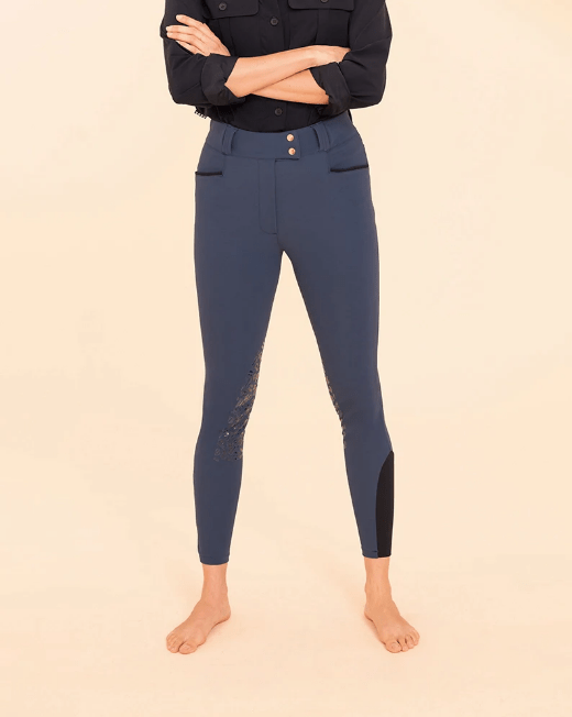 Dada Sport - Kit New - Shapewear Riding Pants with Grip - Baltic Blue - Exceptional Equestrian 