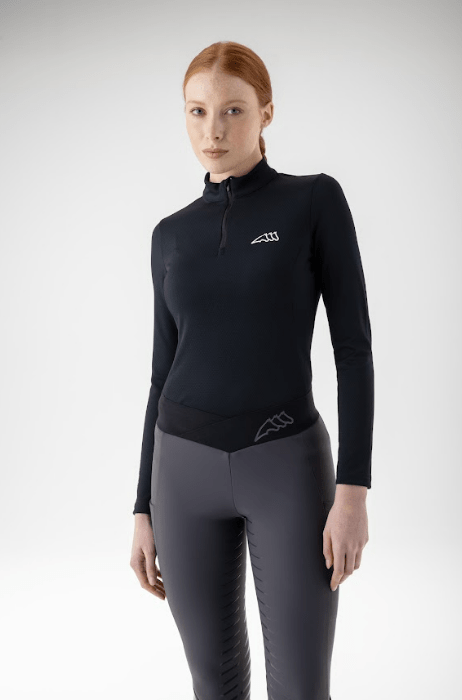 Equiline - Ceka Women's Second Skin Half Zip - Black - FW24 ALL SALES FINAL