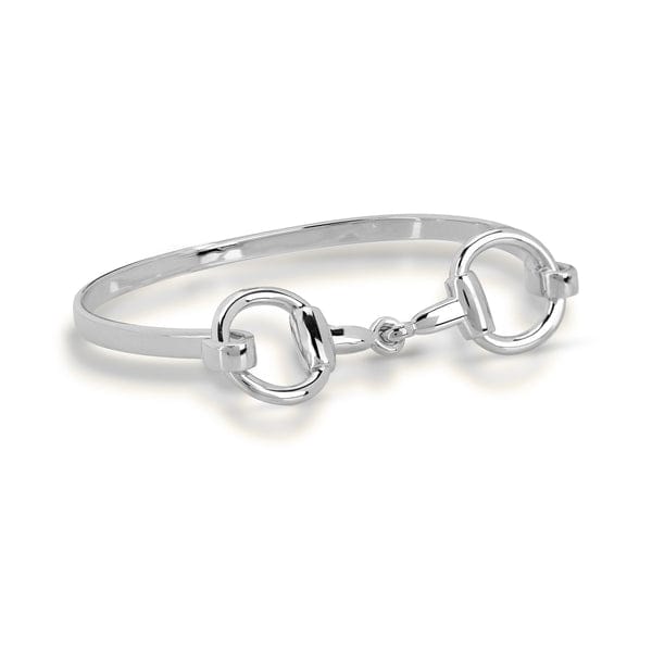 Kelly Herd - Brass Silver-plated Snaffle Bit Bracelet