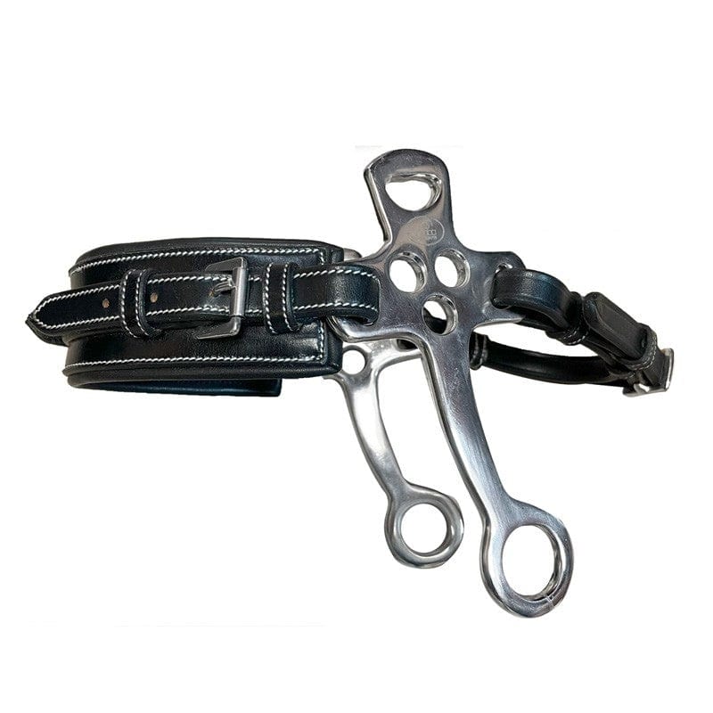 Jump'In Small Flat cheek leather Hackamore rectangle nose