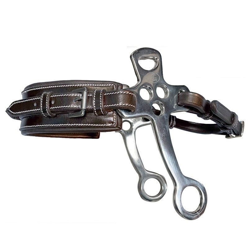 Jump'In Small Flat cheek leather Hackamore rectangle nose