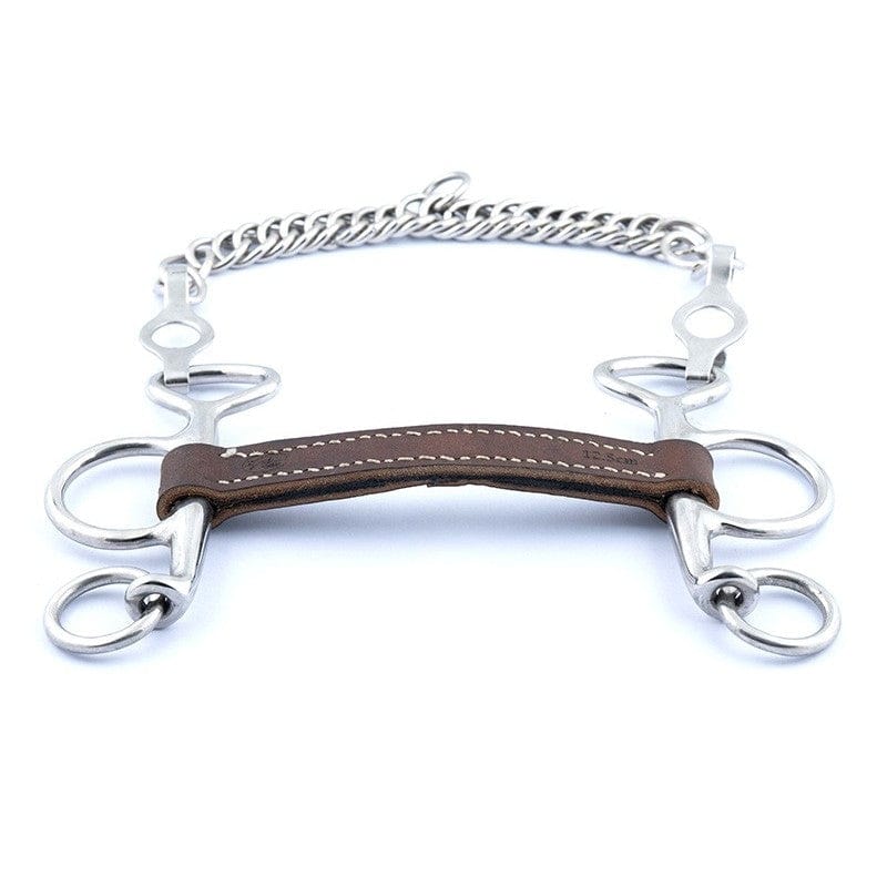 Jump'In Small cheek Flat Leather Pelham bit