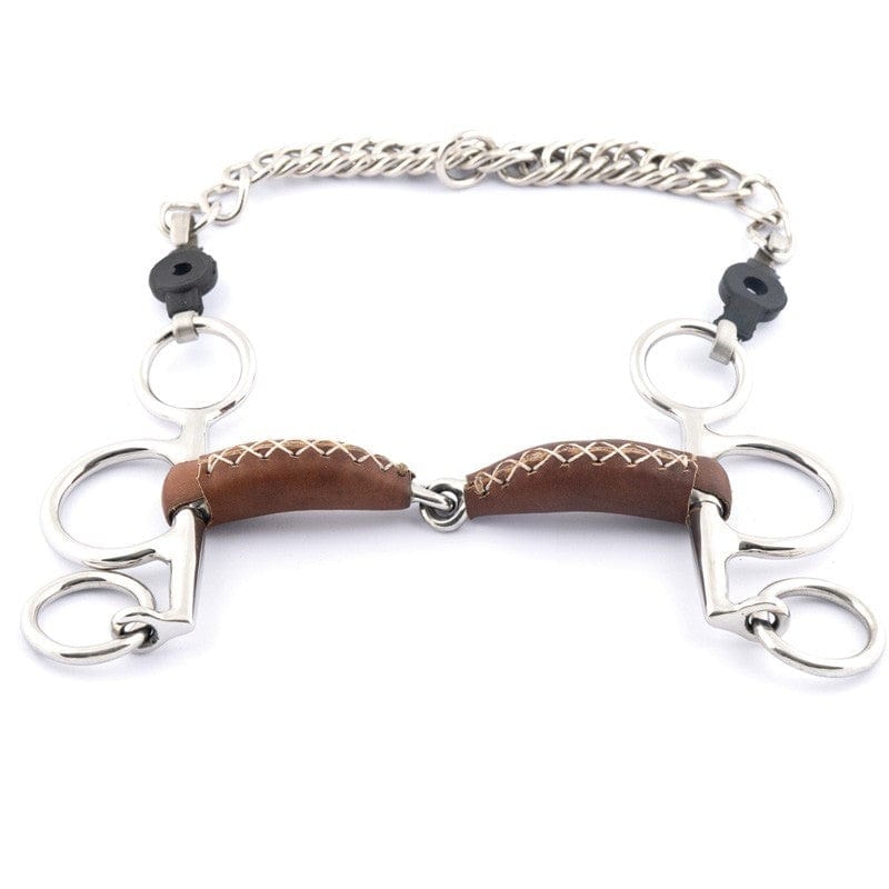 Jump'In Small cheek Pelham Leather Covered bit